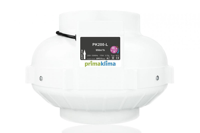 Prima Klima PK200-L 1-speed Ventilator 950m3/h, 200mm